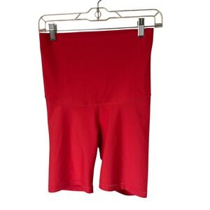 Old Navy Active Extra High Rise Bike Shorts Go Dry PowerSoft Red Size M‎